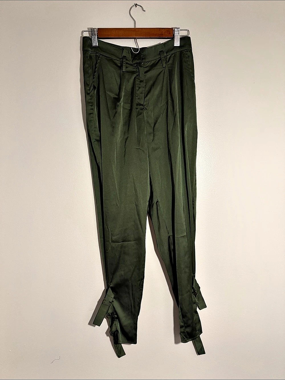 Fashion Nova Olive Ankle Strap Jogger Pants